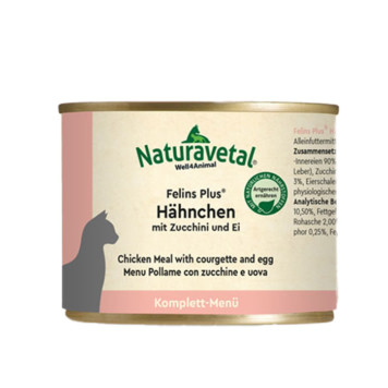 Felins Plus® Hähnchen mit Zucchini und Ei für Katzen