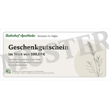 Gutschein 100 Euro zum Versenden