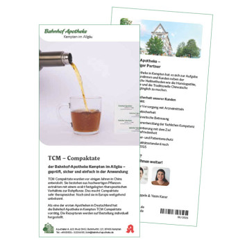 TCM Compaktate Qualität, Infobroschüre