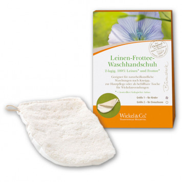 Leinen-Frottee-Waschhandschuh